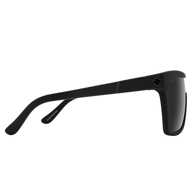 SPY FLYNN SOFT MATTE BLACK SUNGLASSES w/ HAPPY BOOST PLR BLK MIR