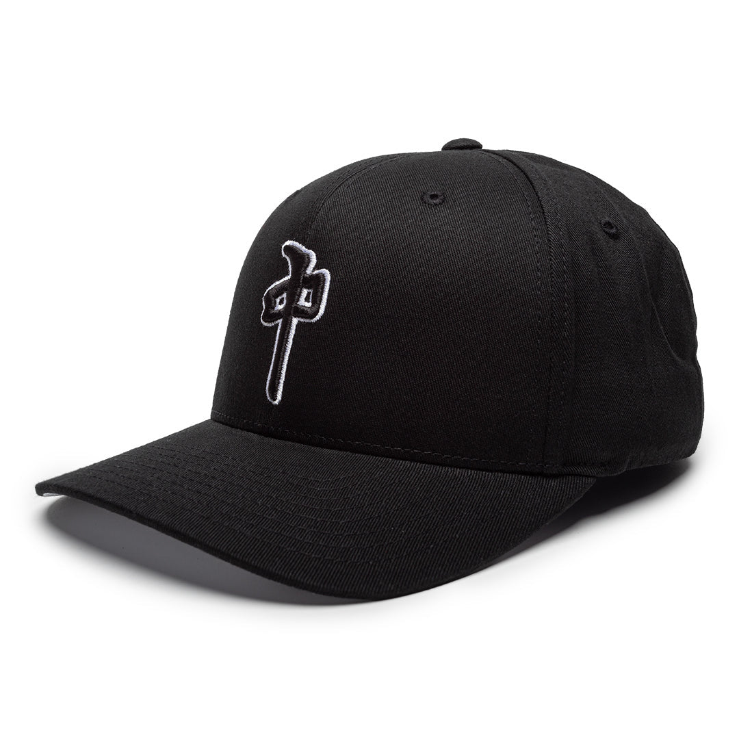 RDS MENS OG PUFFY FLEXFIT HAT SP26 BLACK/BLACK/WHITE