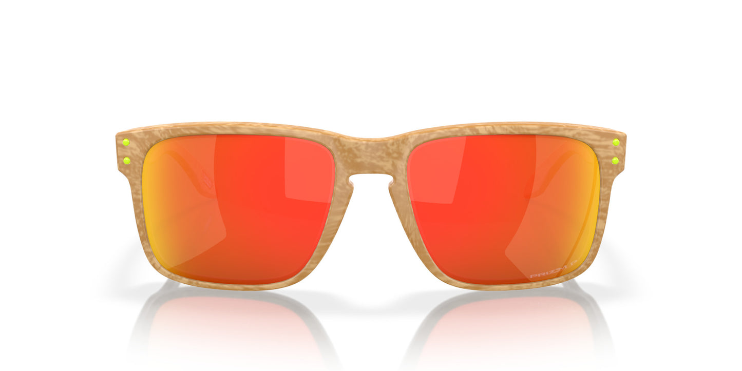 OAKLEY HOLBROOK STONE DESERT TAN SUNGLASSES w/ PRIZM RUBY PLRZD