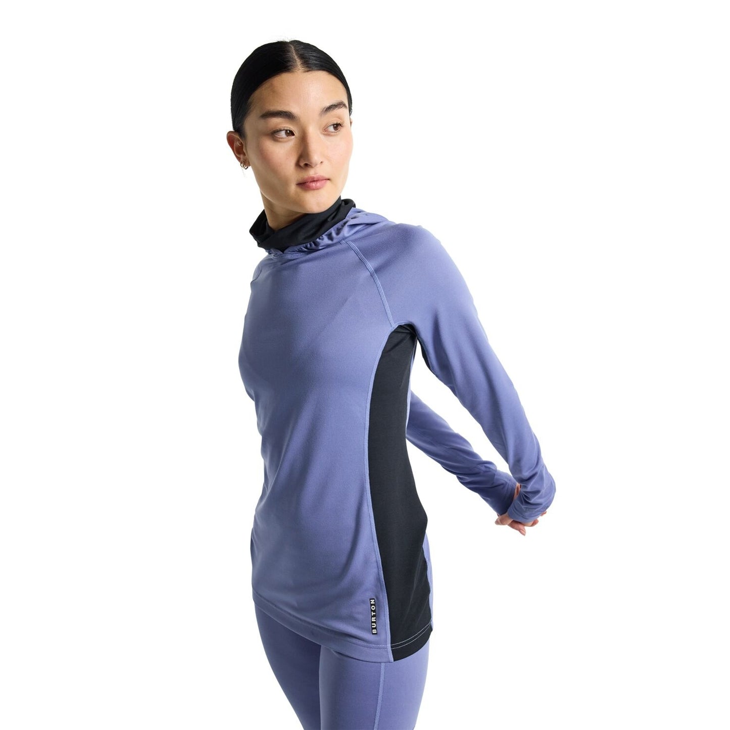 2024 BURTON WMNS MDWT X BASE LAYER L-NECK HOODIE SLTBLR