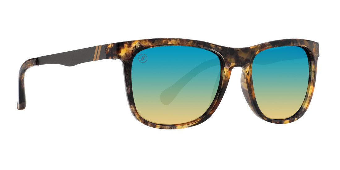 BLENDERS CHARTER SEA HOLIDAY BROWN TORT SUNGLASSES w/ BLUE RNBW PLR LENS