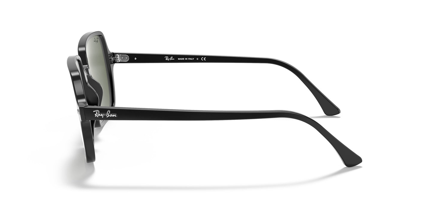 RAY-BAN SQUARE II SUNGLASSES BLACK w/ G-15 GRN