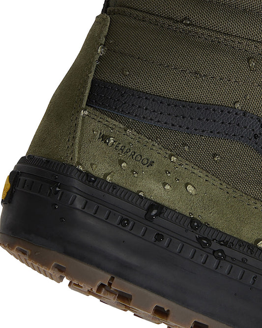 VANS MENS SK8-HI WATERPROOF INSULATED SHOES HO25 (203) GREEN/BLACK