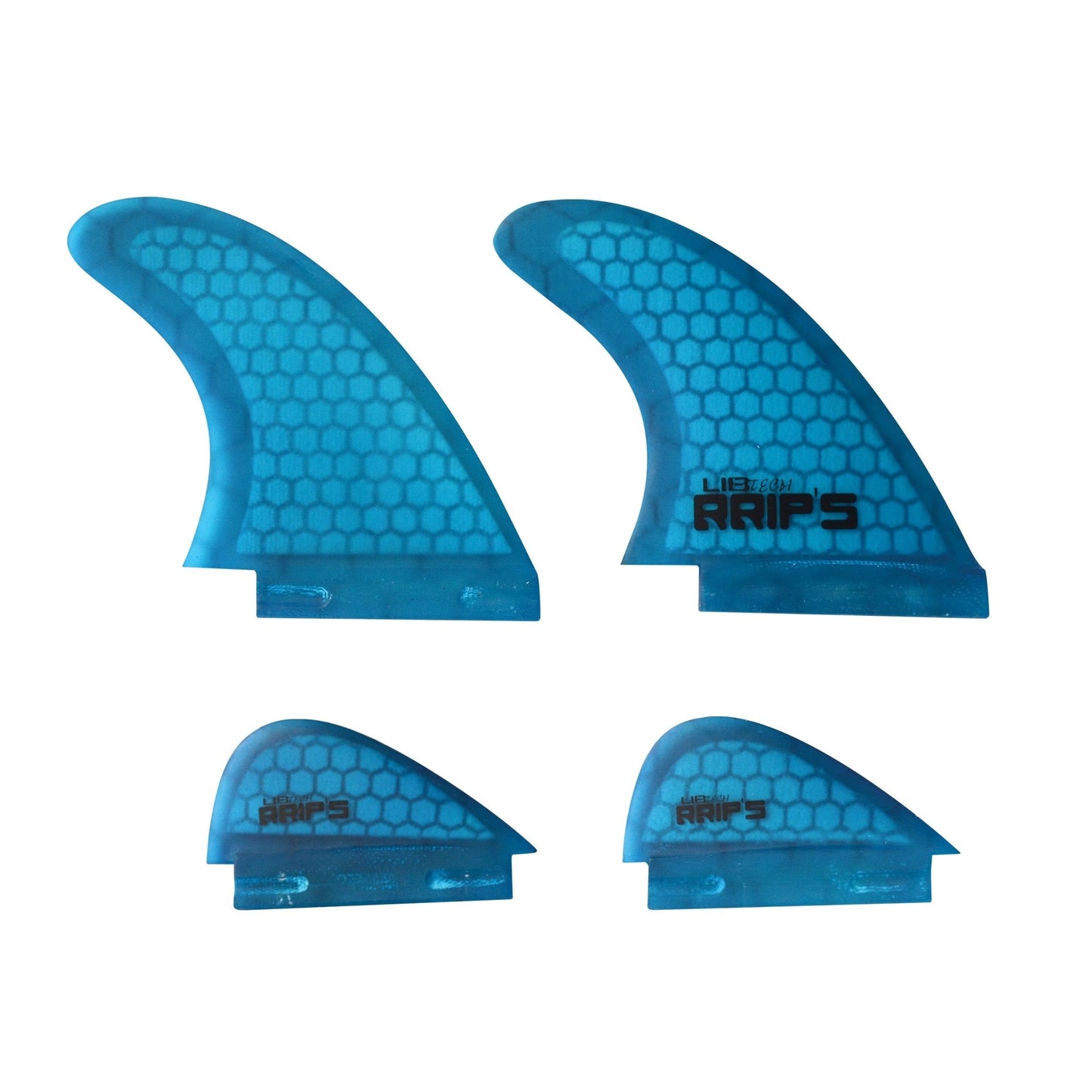 ONEKP 2021 LIBTECH WAKESURF QUAD FIN SET BLUE