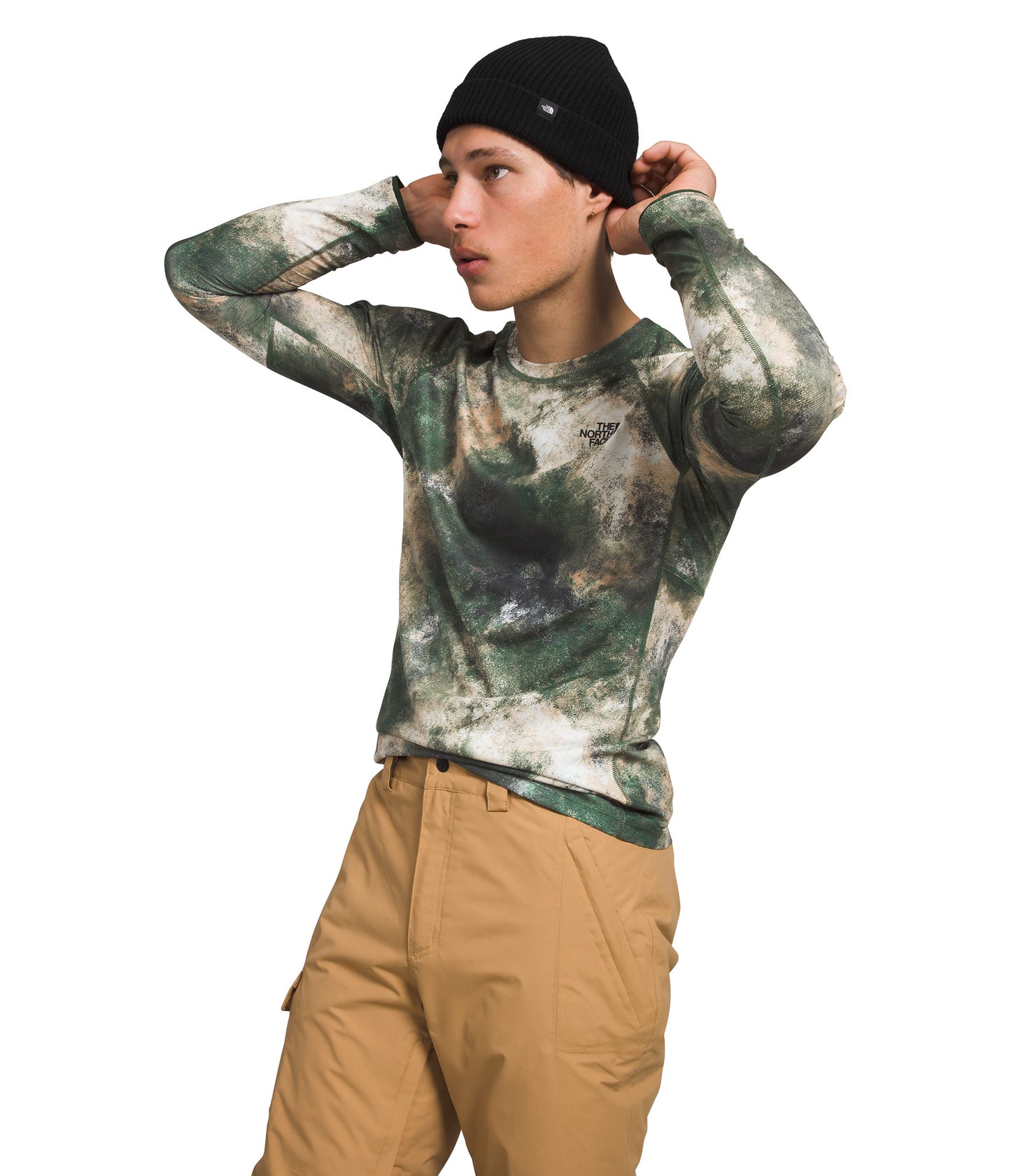 2024 TNF FD PRO 160 BASE LAYER CREW PINE NDL FDD CAMO PRNT