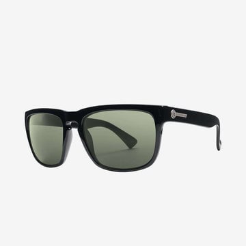 ELECTRIC KNOXVILLE GLOSS BLACK SUNGLASSES w/ GREY LENS