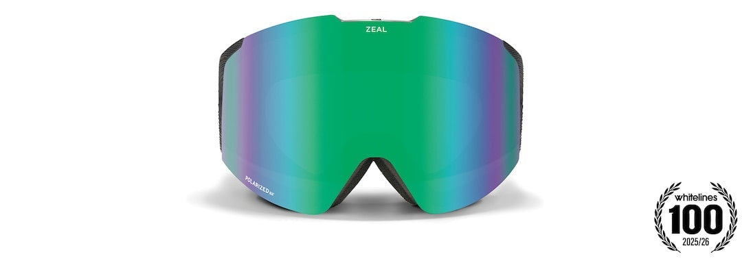 2026 ZEAL MERIDIAN GOGGLES DARK NIGHT w/JADE POLARIZED