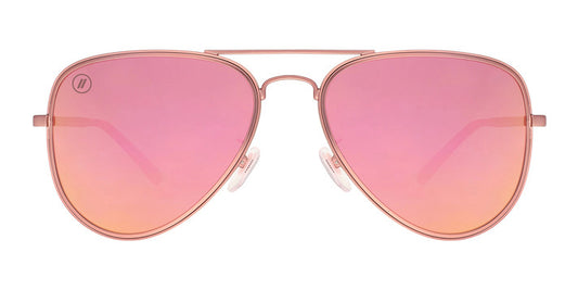 BLENDERS A SERIES CLASSIC MO MATTE PINK SUNGLASSES w/ AMBER PLR LENS