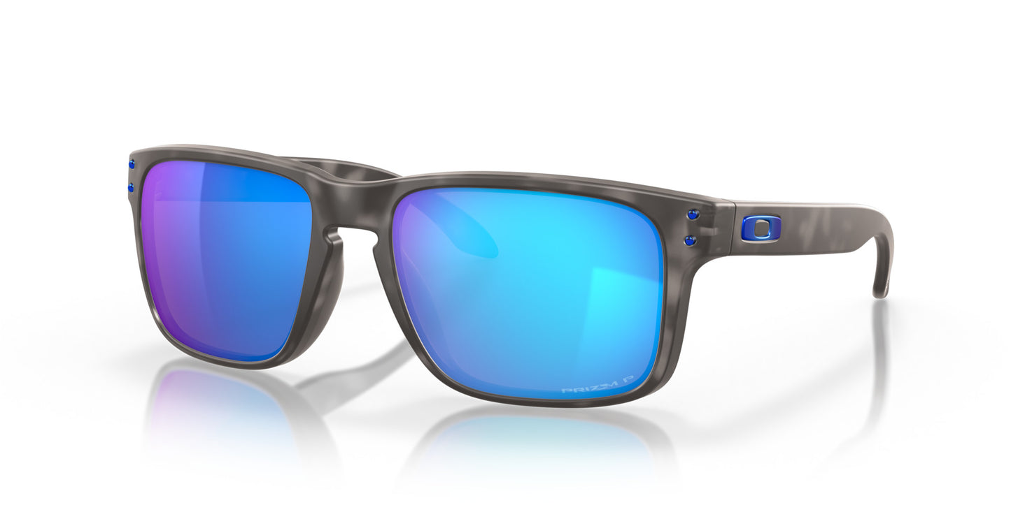 OAKLEY MATTE BLACK TORTOISE SUNGLASSES w/ PRIZIM SAPPHIRE IRID
