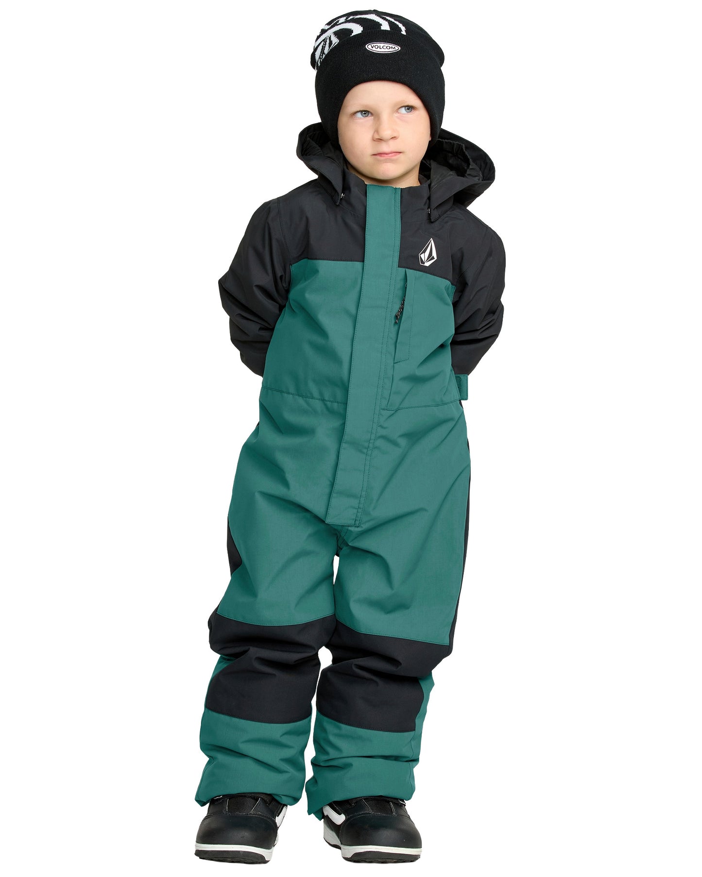 2026 VOLCOM LITTLE KIDS FLURRY ONE PIECE SNOWSUIT ATLANTIC DEEP