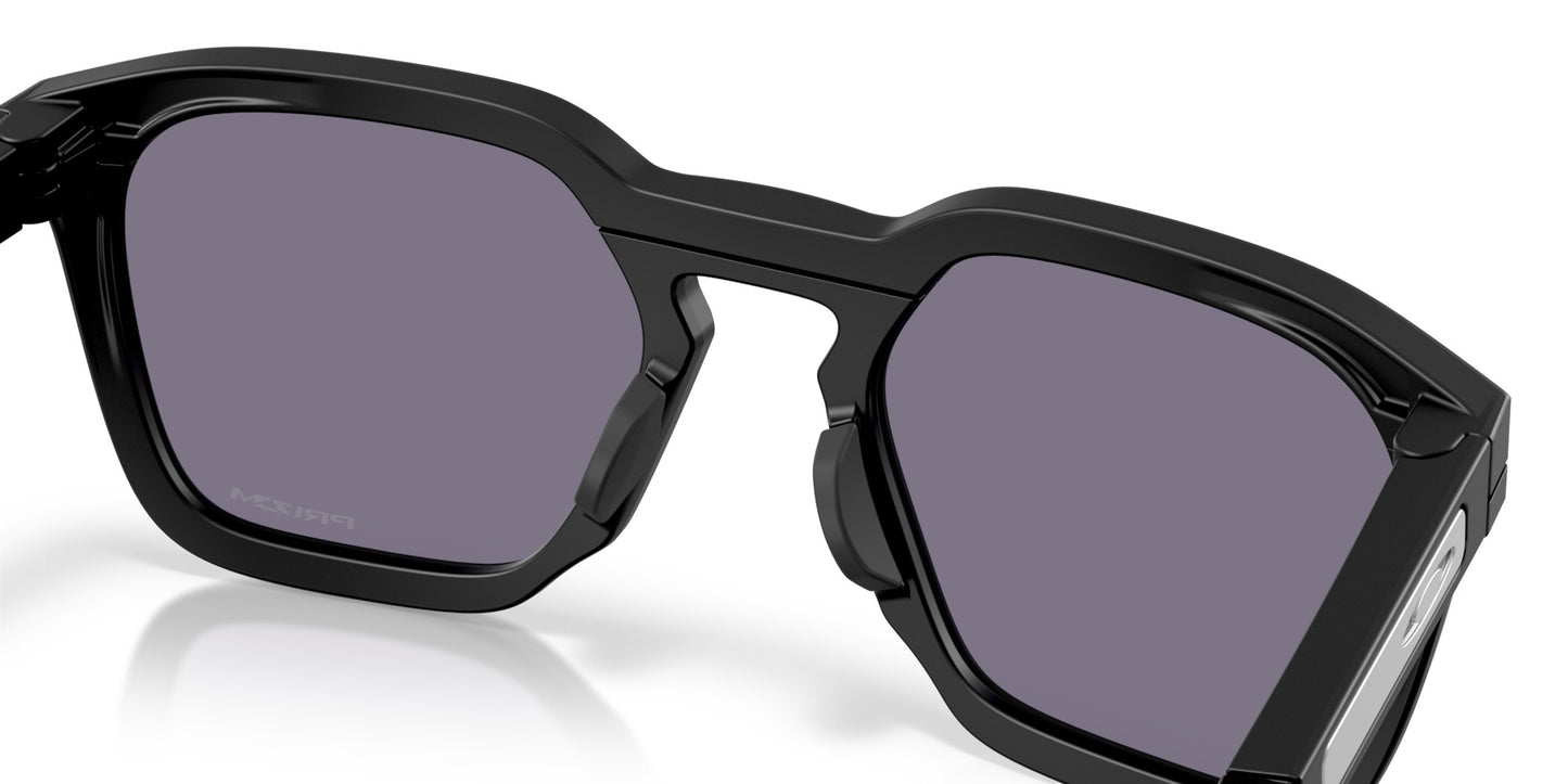 OAKLEY HSTN SQ MATTE BLACK SUNGLASSES w/ PRIZM GREY