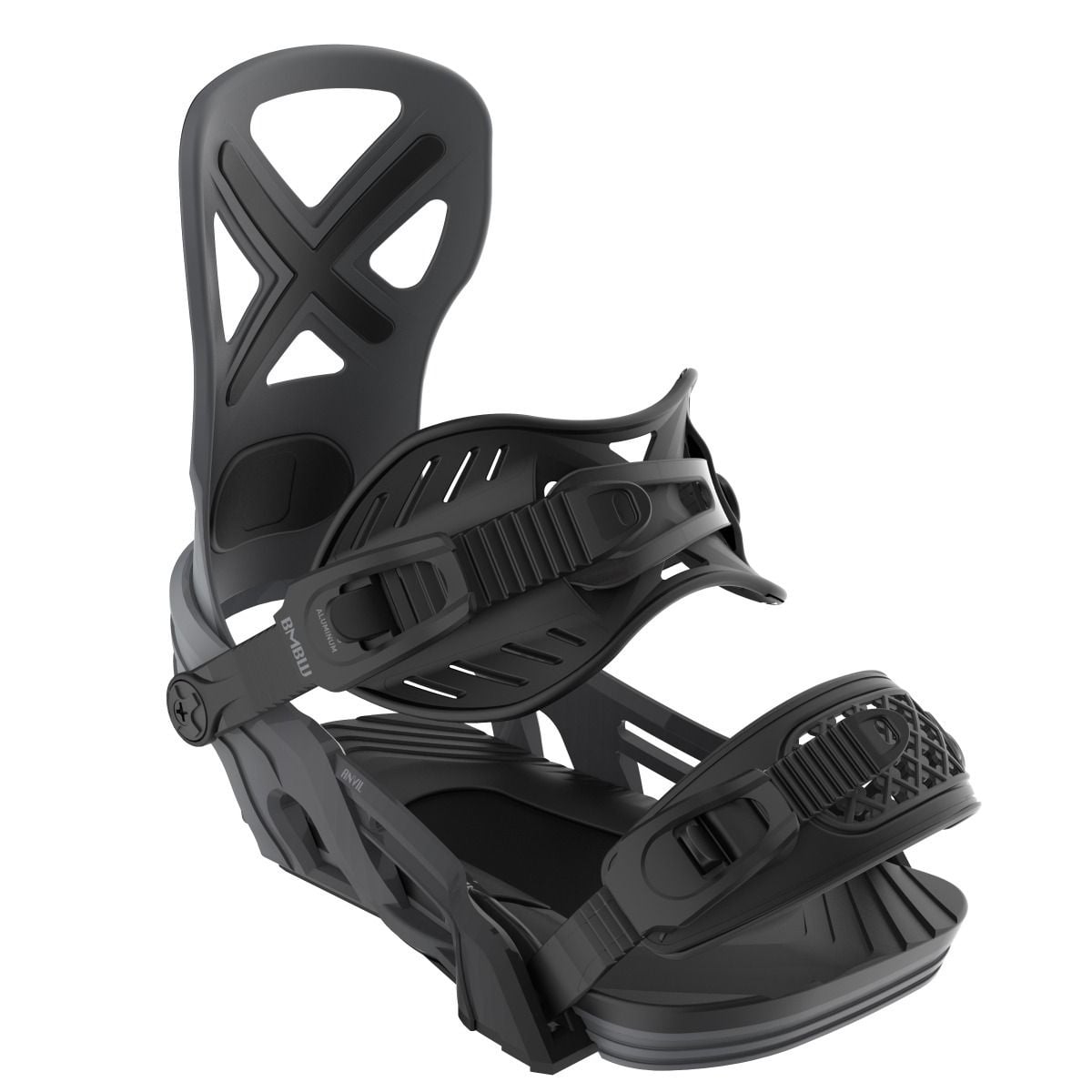 2026 BENT METAL ANVIL SNOWBOARD BINDINGS BLACK/GREY