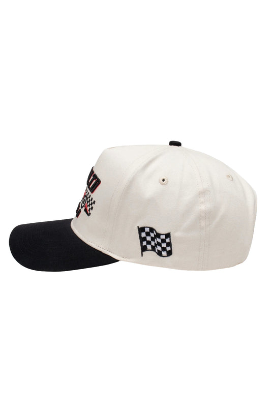 TEAMLTD MENS CHAMPIONS SNAPBACK HAT SP26 WHITE/BLACK