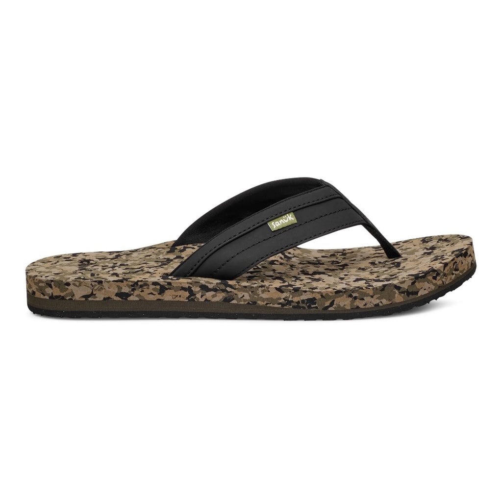 SANUK MENS ZIGGY SANDAL SU25 BLACK MULTI