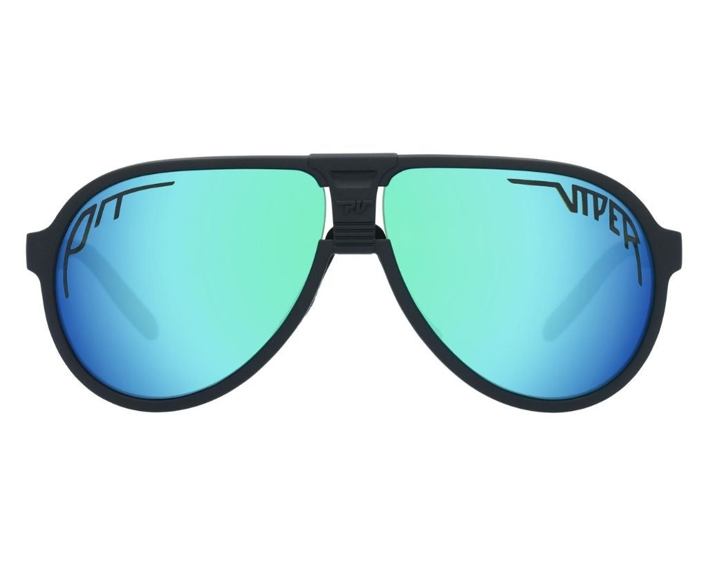 PIT VIPER THE JETHAWK SUNGLASSES THE EXEC w/POLARIZED BLUE/GREEN