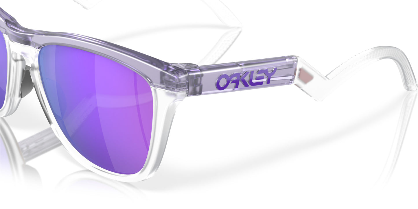 OAKLEY FROGSKINS HYBRID TRANS LILAC/CLEAR SUNGLASSES w/ PRIZM VIOLET LENS