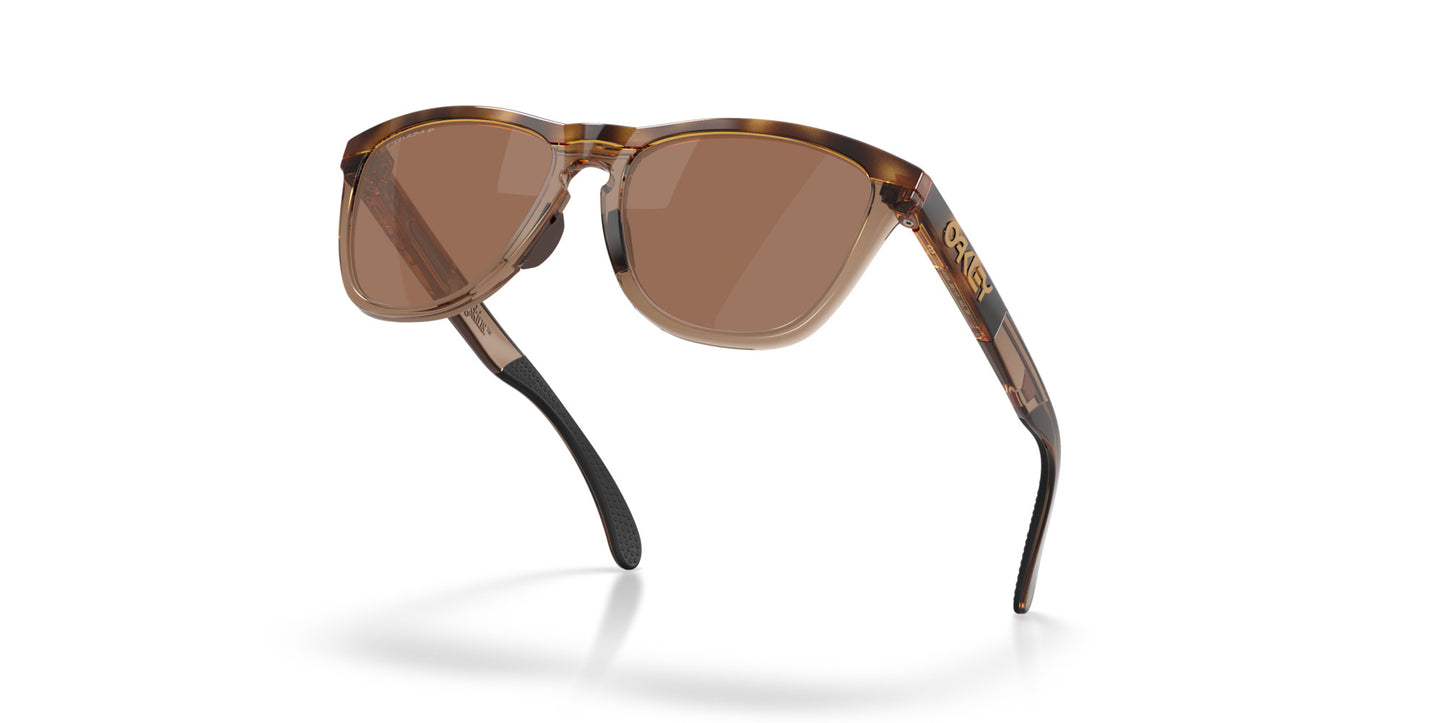 OAKLEY FROGSKINS RANGE XL BROWN TORT SUNGLASSES w/ PRIZM TNGSTN PLR