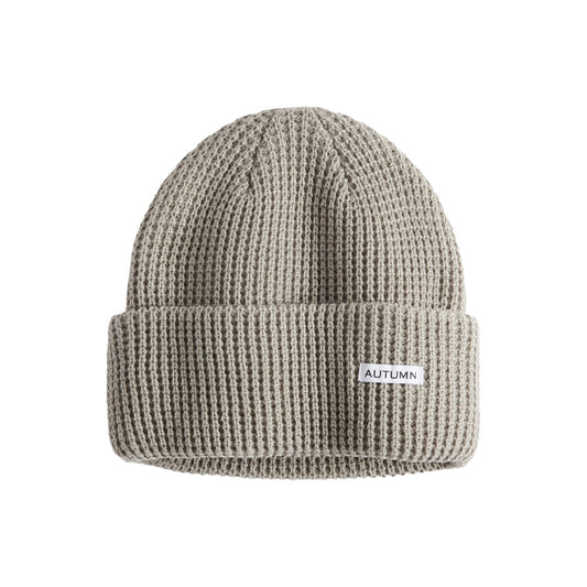 2026 AUTUMN WAFFLE BEANIE STONE