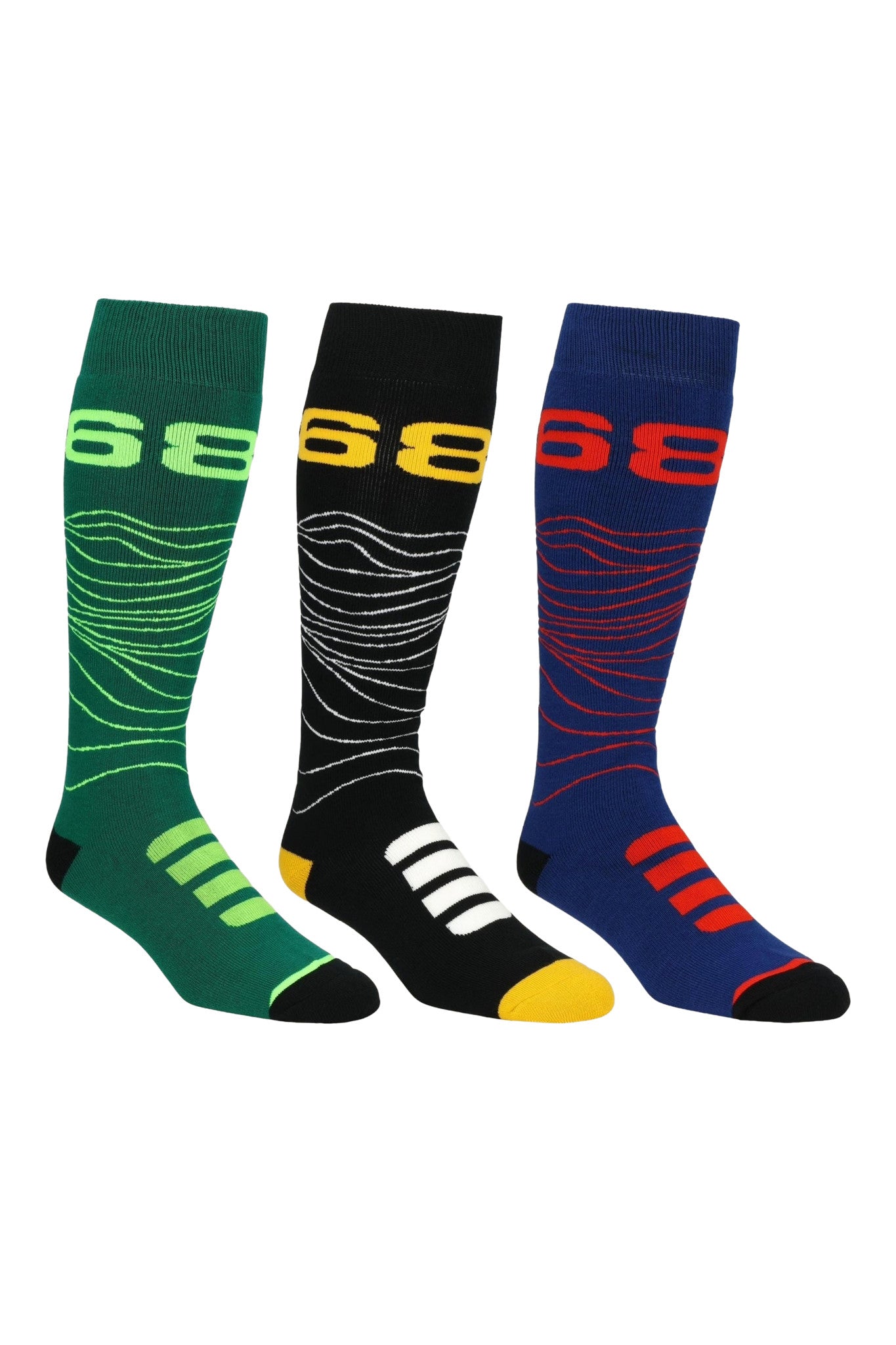 2026 686 TOPO SOCKS - 3 PACK ASSORTED