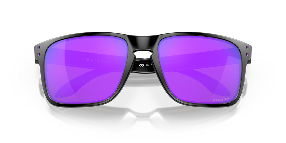 OAKLEY HOLBROOK XL MATTE BLK SUNGLASSES w/ PRIZM VIOLET LENS