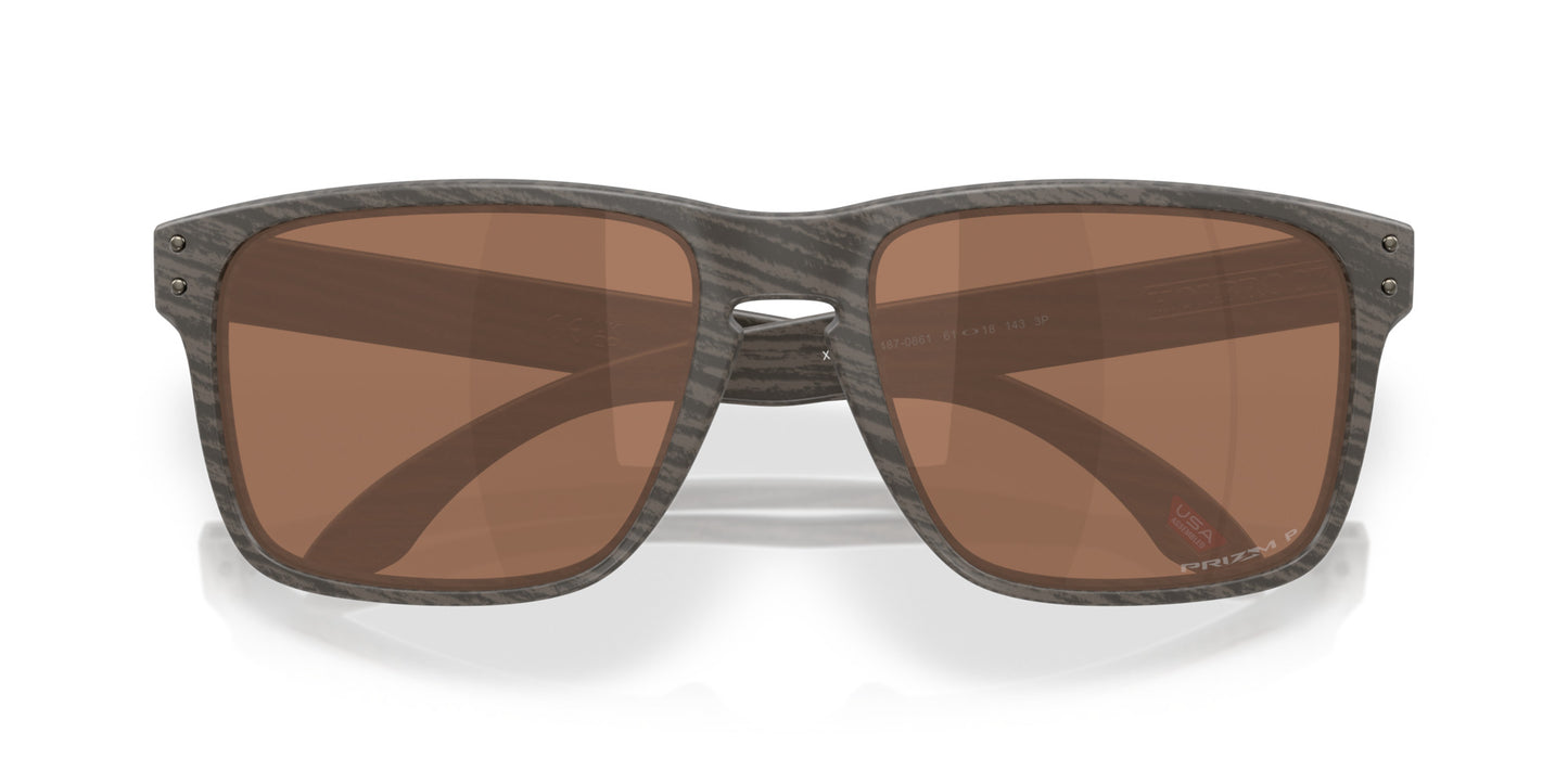 OAKLEY HOLBROOK XXL WOODGRAIN SUNGLASSES w/ PRIZM TNGSTN PLR