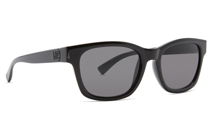 VONZIPPER APPROACH BLACK GLOSS SUNGLASSES w/ GRY LENS