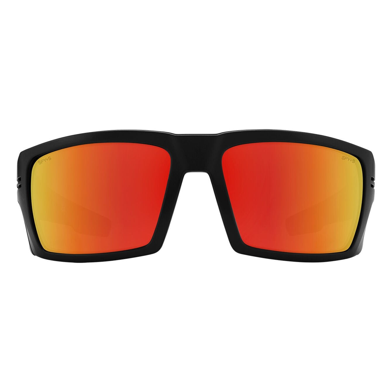 SPY REBAR ANSI RX MATTE BLACK SUNGLASSES w/HPY BRNZ RED MRR
