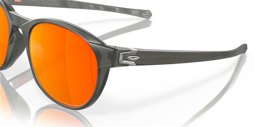 OAKLEY REEDMACE MATTE GRY SMOKE SUNGLASSES w/ PRIZM RUBY PLR LENS