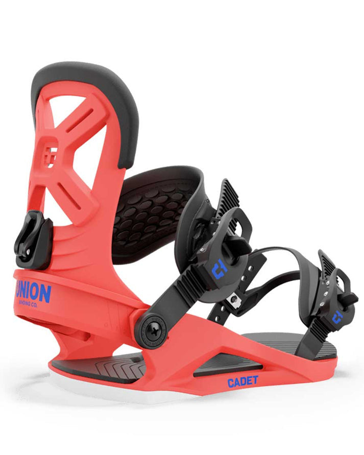 2025 UNION YOUTH CADET SNOWBOARD BINDINGS RED