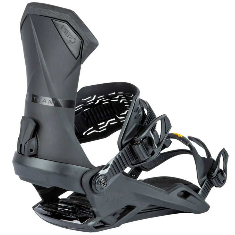 2025 NITRO TEAM BINDING SNOWBOARD BINDINGS ULTRA BLACK