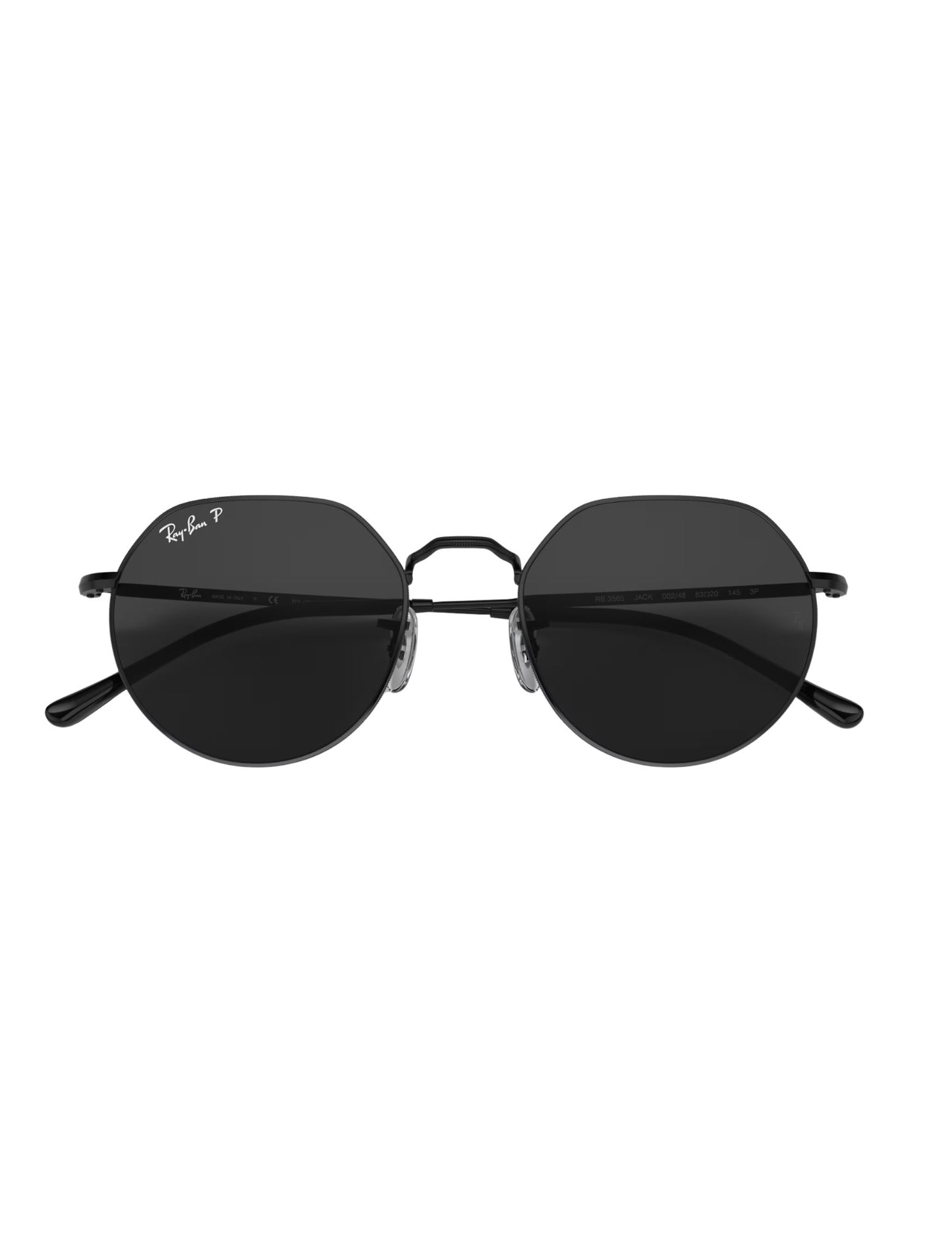 RAY-BAN JACK SUNGLASSES BLACK w/ PLR BLACK