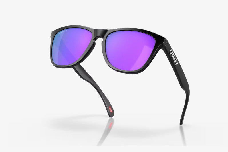 OAKLEY FROGSKINS MATTE BLK SUNGLASSES w/ PRIZM VIOLET LENS