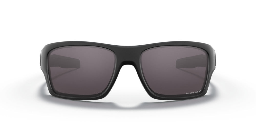 OAKLEY TURBINE MATTE BLK SUNGLASSES w/ PRIZM GRY PLR LENS