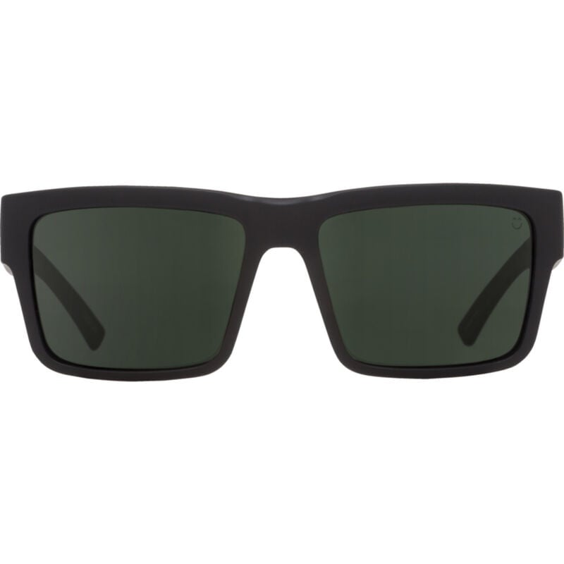 SPY MONTANA SOFT MATTE BLACK SUNGLASSES w/HD PLUS GRY GRN