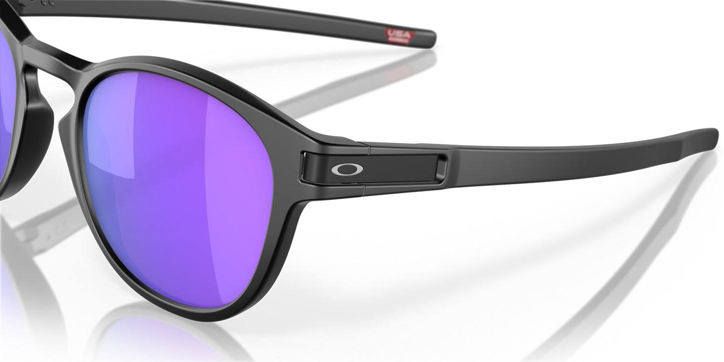 OAKLEY LATCH KEY MATTE BLK SUNGLASSES w/ PRIZM VIOLET
