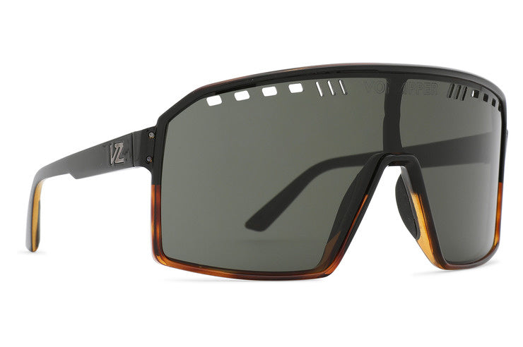 VONZIPPER SUPER RAD HARDLINE BLACK TORT SUNGLASSES w/ VINTAGE GREY LENS