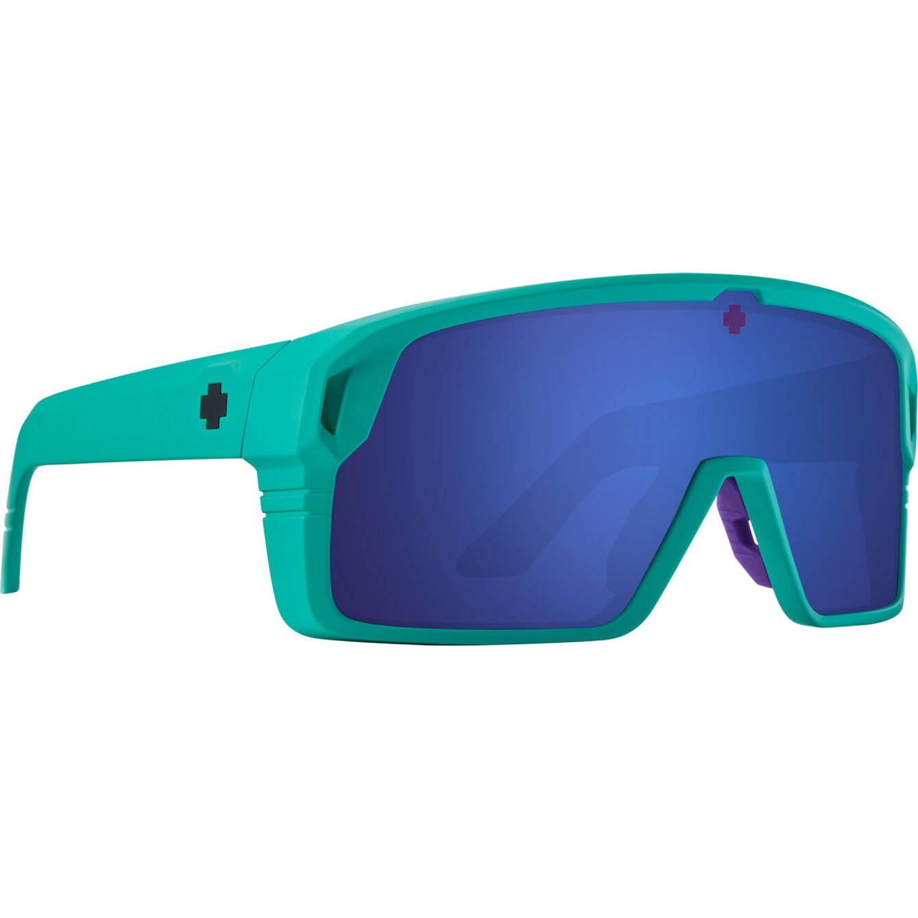 SPY MONOLITH MATTE TEAL SUNGLASSES w/ HAPPY GRY GRN DK BLU SPEC MRR