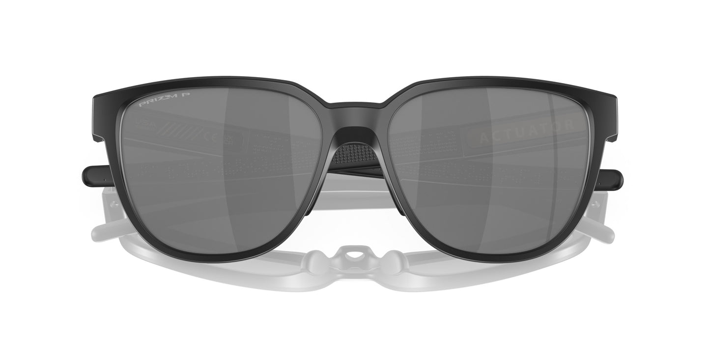 OAKLEY ACTUATOR MATTE BLACK SUNGLASSES w/PRIZM BLACK IRID POLAR