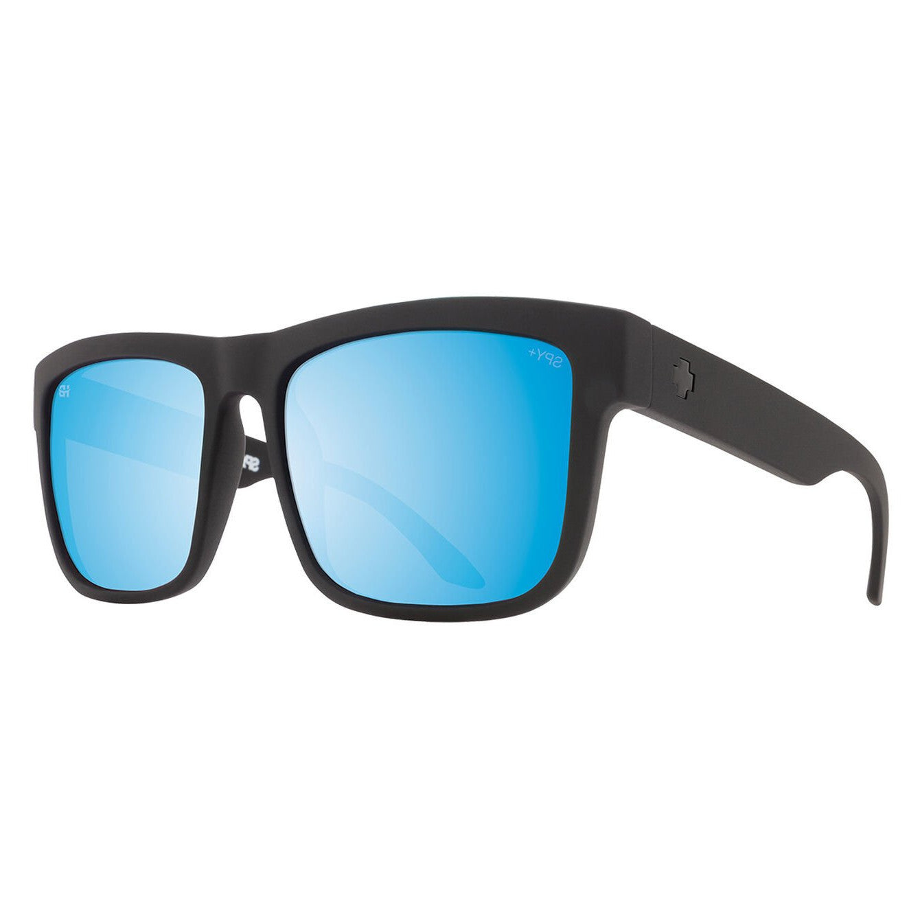 SPY DISCORD MATTE BLACK SUNGLASSES w/ HAPPY BOOST BRNZ PLR ICE BLU MIR
