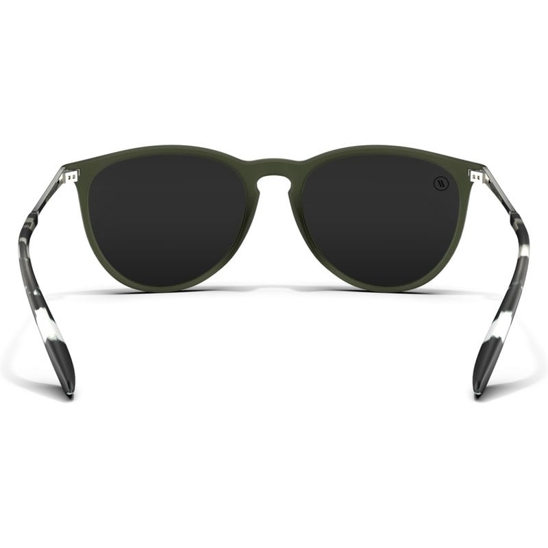 BLENDERS NORTH PARK OLIVE SUNGLASSES MATTE OLIVE w/ SMOKE PLR LENS