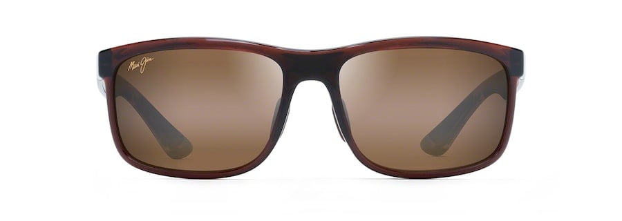 MAUI JIM HUELO TRANS ROOTBEER SUNGLASSES w/ HLC BRNZ PLR LENS