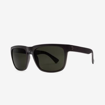 ELECTRIC KNOXVILLE JM MATTE BLACK SUNGLASSES w/ GRY PLR LENS