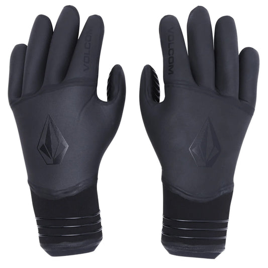 VOLCOM 3MM 5 FINGER SURF GLOVE SU23 BLACK