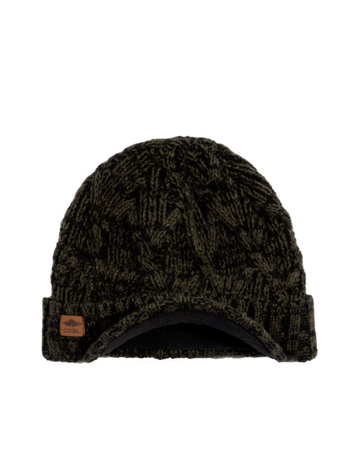 2024 COAL YUKON BRIM BEANIE OLIVE BLACK MARL