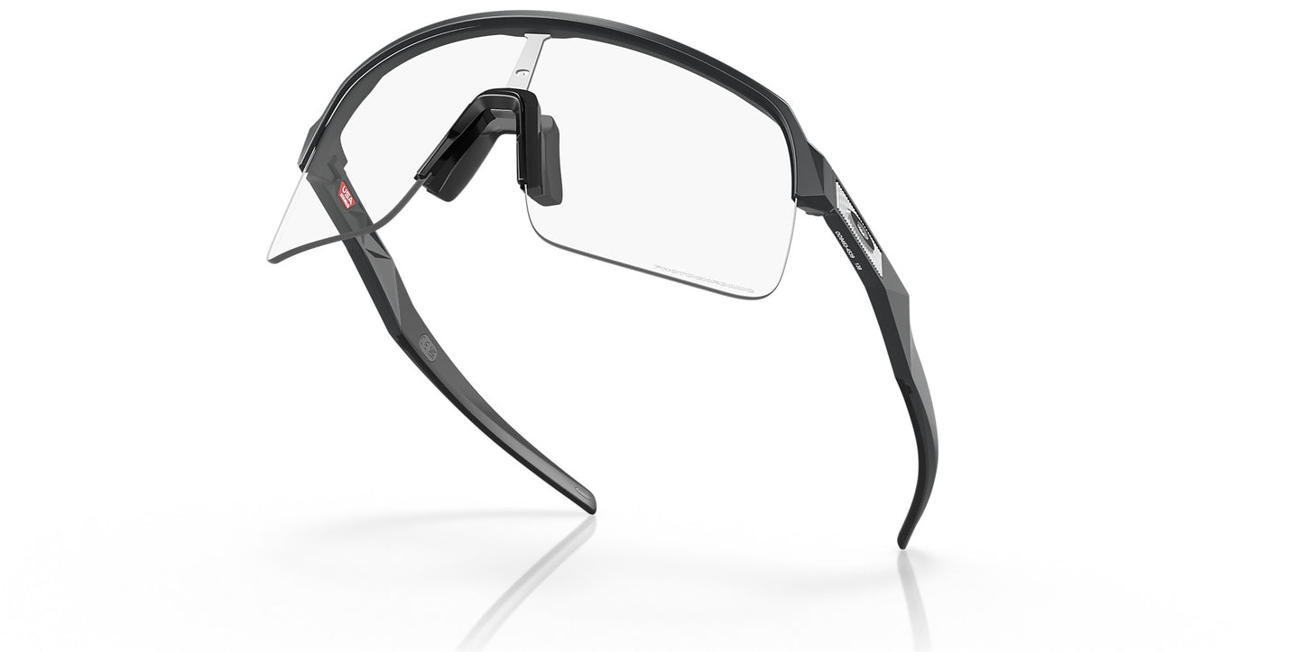 OAKLEY SUTRO MATTE CARBON SUNGLASSES w/ CLEAR TO BLK PHOTO