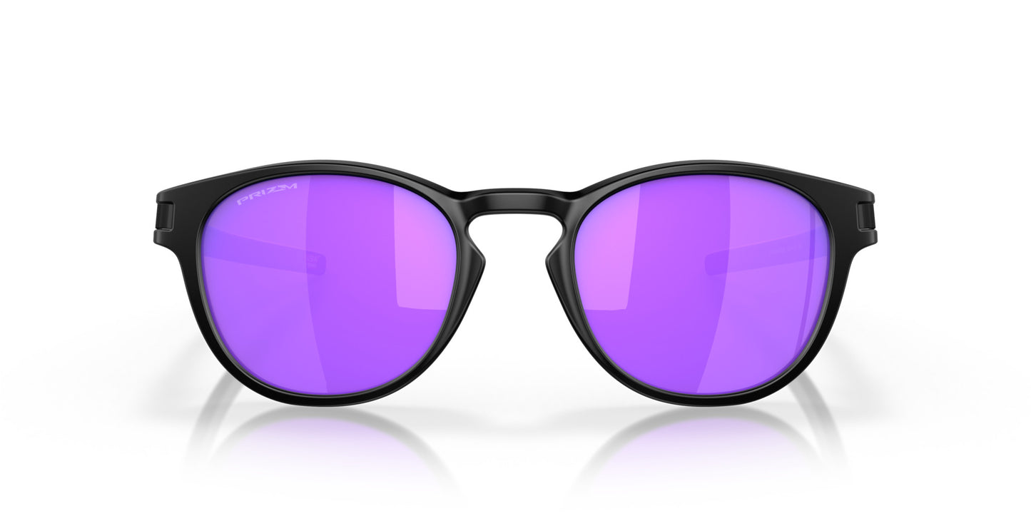 OAKLEY LATCH KEY MATTE BLK SUNGLASSES w/ PRIZM VIOLET