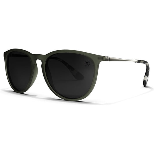 BLENDERS NORTH PARK OLIVE SUNGLASSES MATTE OLIVE w/ SMOKE PLR LENS
