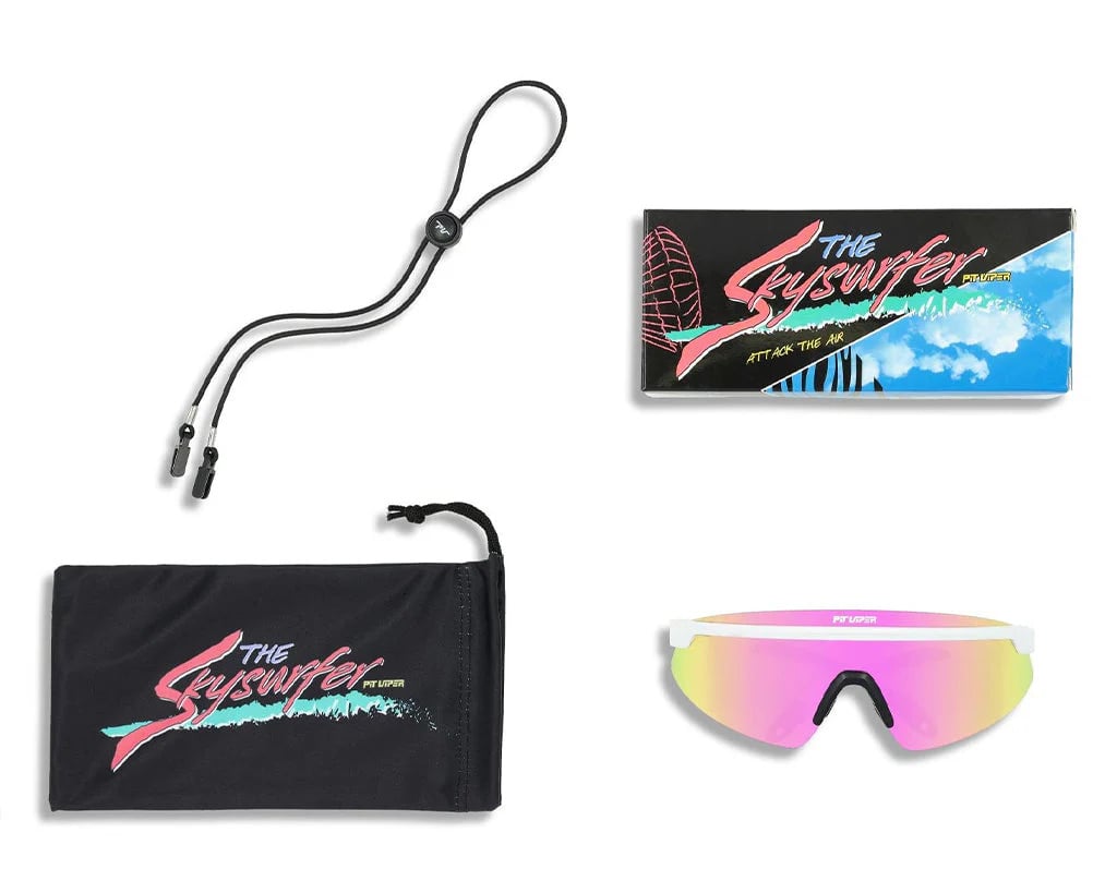 PIT VIPER THE SKYSURFER SUNGLASSES THE MIAMI NIGHTS w/POLAR PINK