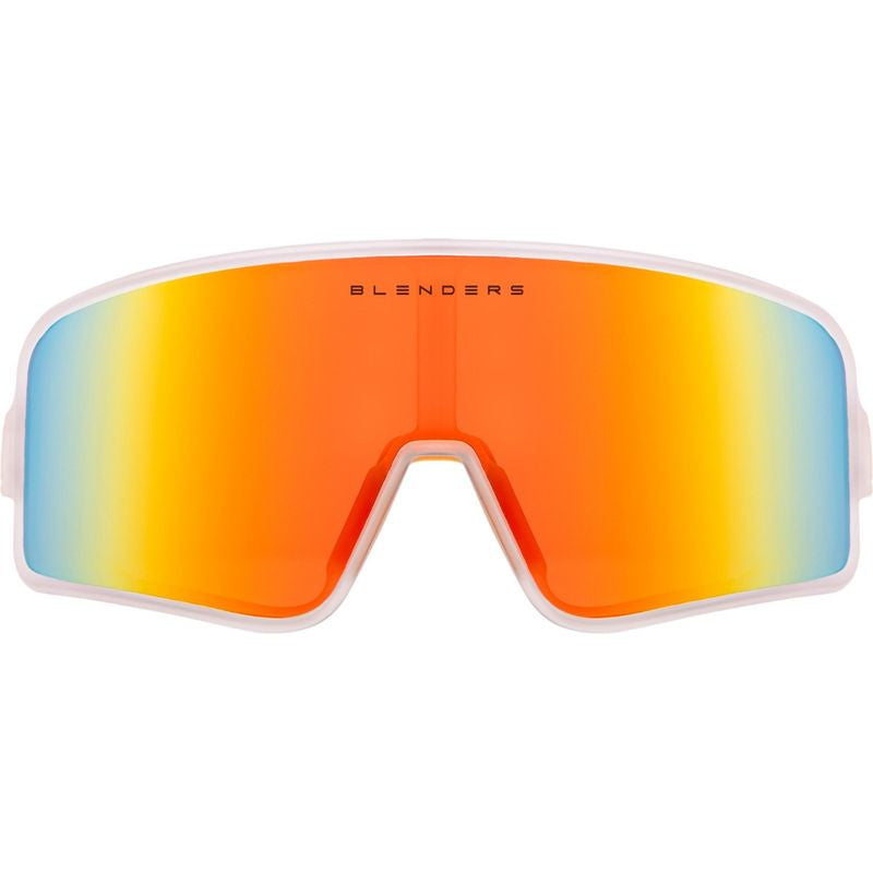 BLENDERS ECLIPSE SATURN CLOUD SUNGLASSES MATTE CLEAR w/ ORANGE PLR LENS