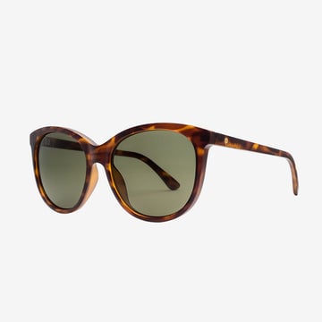 ELECTRIC PALM MATTE TORT SUNGLASSES w/ GRY PLR LENS